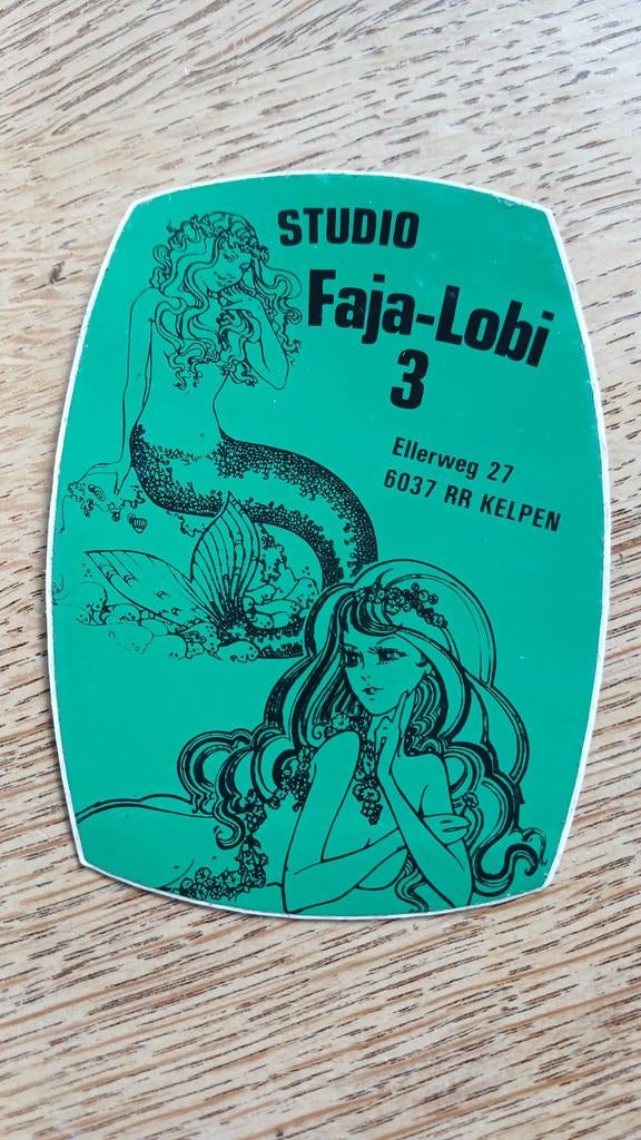 Sticker piraat amateur zender Studio Faja-Lobi 3, KELPEN, Ophalen of Verzenden, Zo goed als nieuw