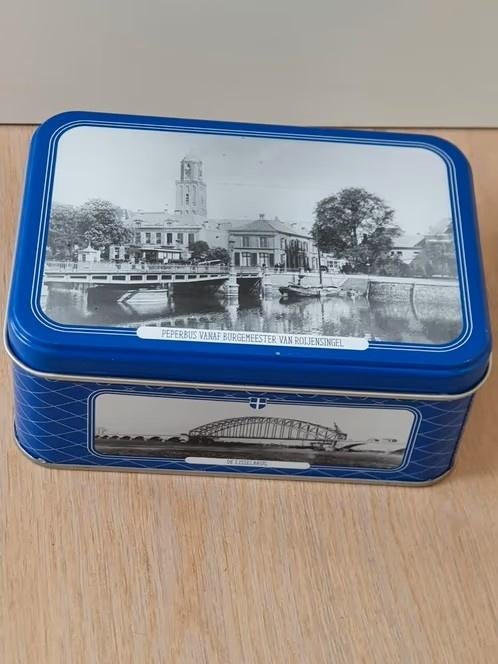 blik Zwolle peperbus, IJsselbrug, Grote Markt, Sassenpoort, Verzamelen, Blikken, Ophalen, Overige