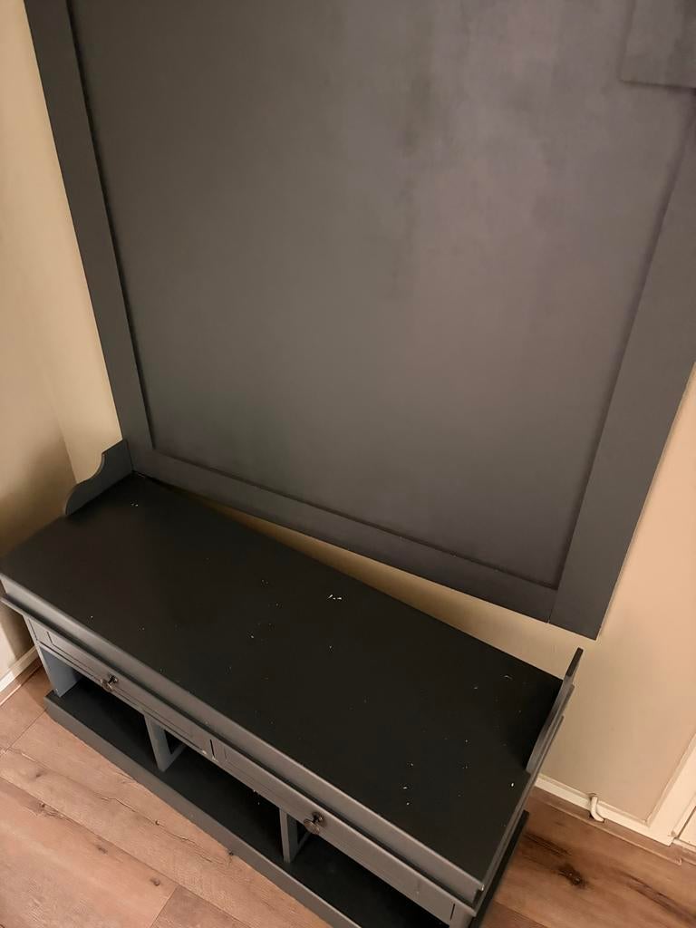 Complete Kapstok Set: Wandpaneel, Schoenenkast & Bankje, Wandkapstok, Gebruikt, 200 cm of meer, Ophalen of Verzenden