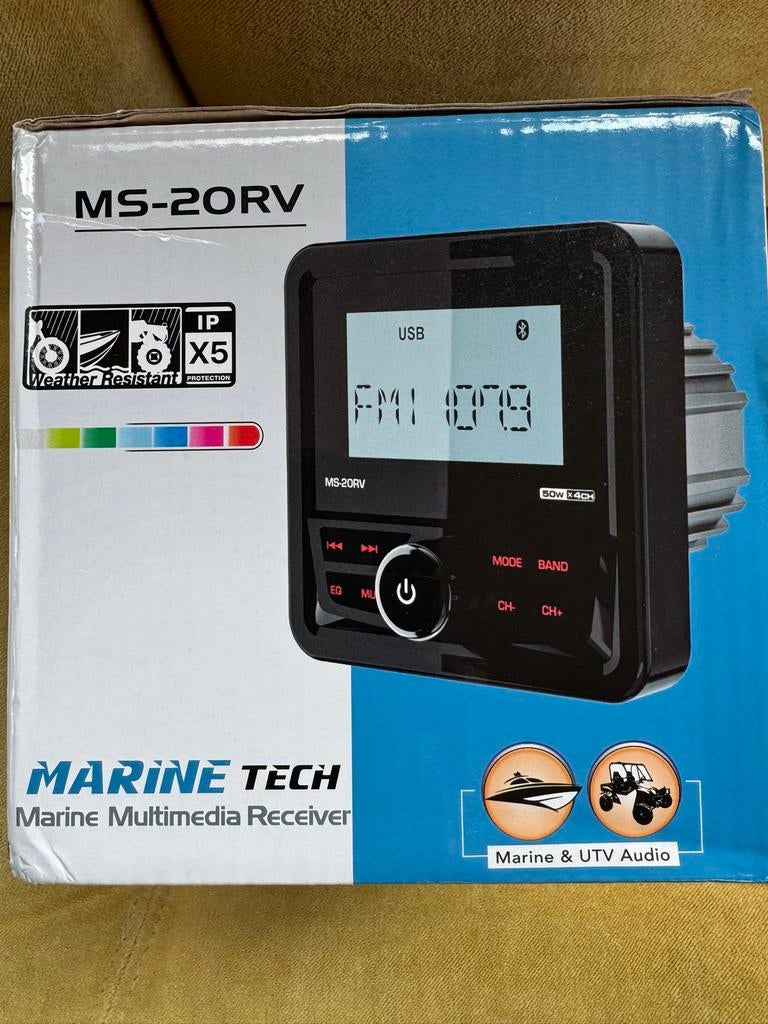 Marine Tech MS-20RV Marine Multimedia Receiver, Ophalen of Verzenden, Nieuw, Radio