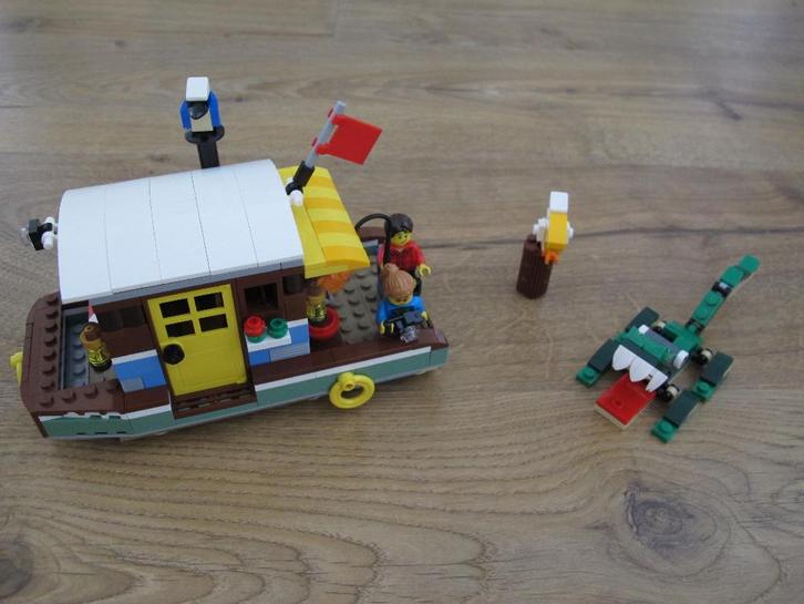 Lego Creator 31093 Woonboot aan de rivier, Kinderen en Baby's, Speelgoed | Duplo en Lego, Zo goed als nieuw, Lego, Complete set