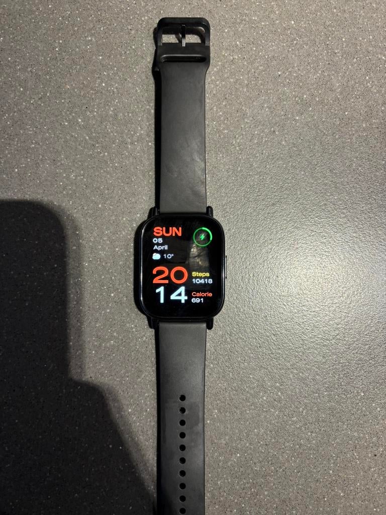 Redmi sporthorloge, Sieraden, Tassen en Uiterlijk, Sporthorloges, Ophalen of Verzenden, Zo goed als nieuw, Zwart, Android