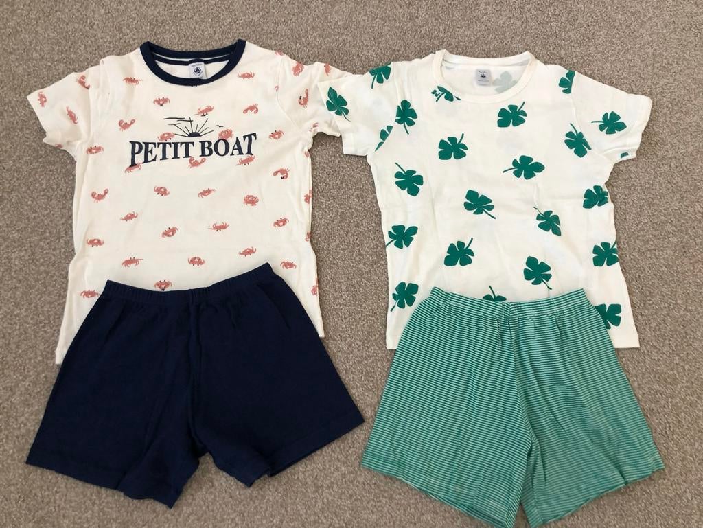 2x Petit Bateau Pyjama Setjes Maat 128, Kinderen en Baby's, Kinderkleding | Maat 128, Ophalen of Verzenden, Zo goed als nieuw