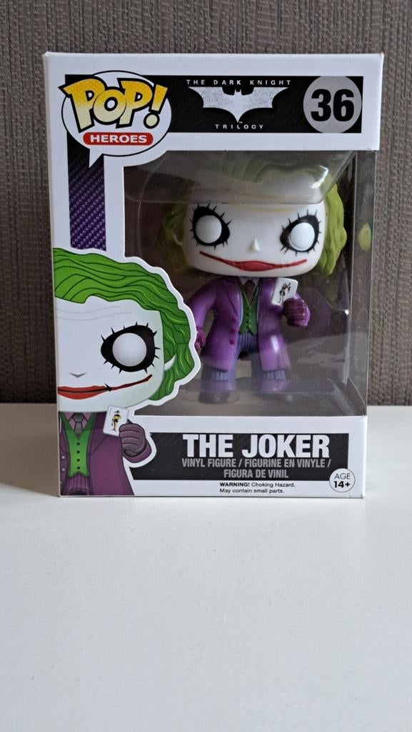 Funko nr36 The Joker, The dark night, Batman, Verzamelen, Ophalen of Verzenden, Zo goed als nieuw