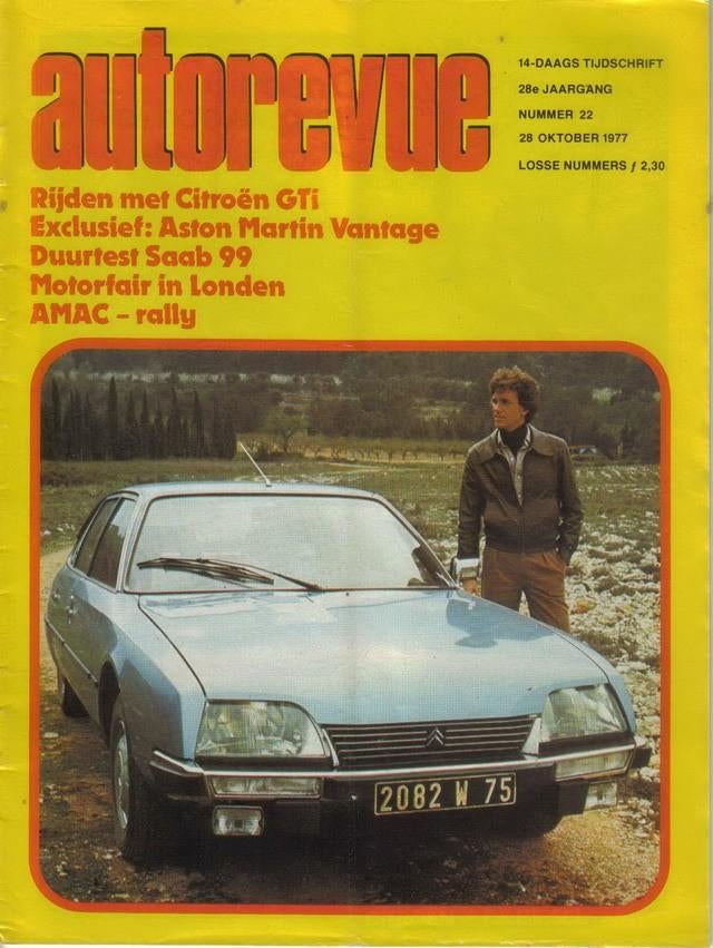 Autorevue 22 1977 : Citroen CX 2400 GTI - Vector W2 - Saab, Ophalen of Verzenden, Gelezen, Algemeen