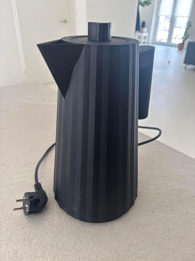 Alessi waterkoker zwart, 1 tot 2 liter, Ophalen of Verzenden, Gebruikt