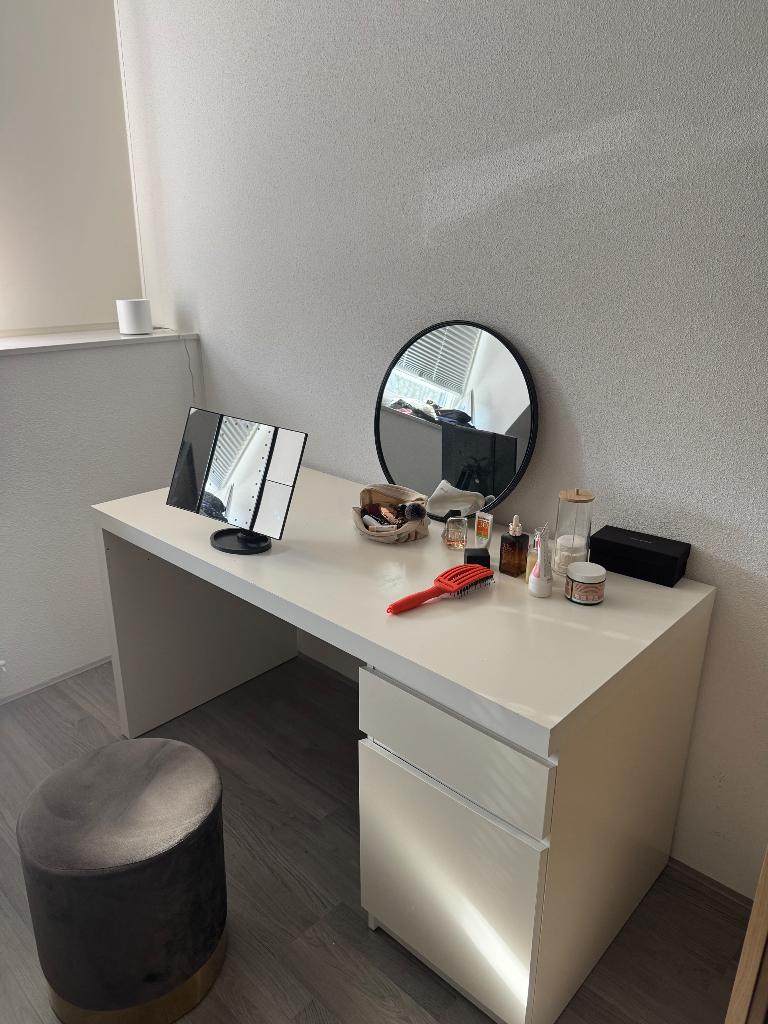 Bureau, Ophalen, Gebruikt, IKEA, Wit