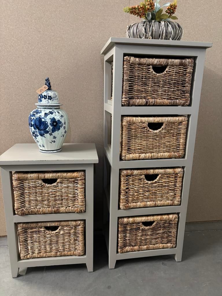 Ladekast / rek met manden, Huis en Inrichting, Kasten | Ladekasten, Studio Larilo, Zo goed als nieuw, Sportstraat 6 Kerkrade, Studiolarilo@gmail.com