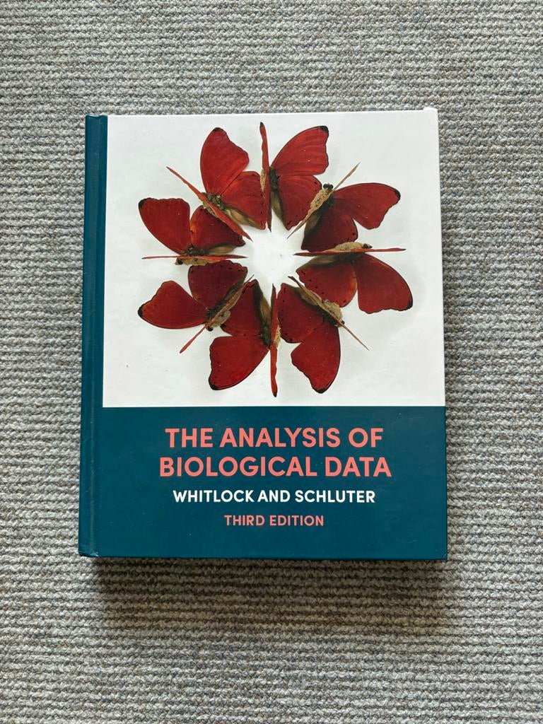 The Analysis of Biological Data - Whitlock and Schluter, Ophalen of Verzenden, Gelezen, Natuurwetenschap