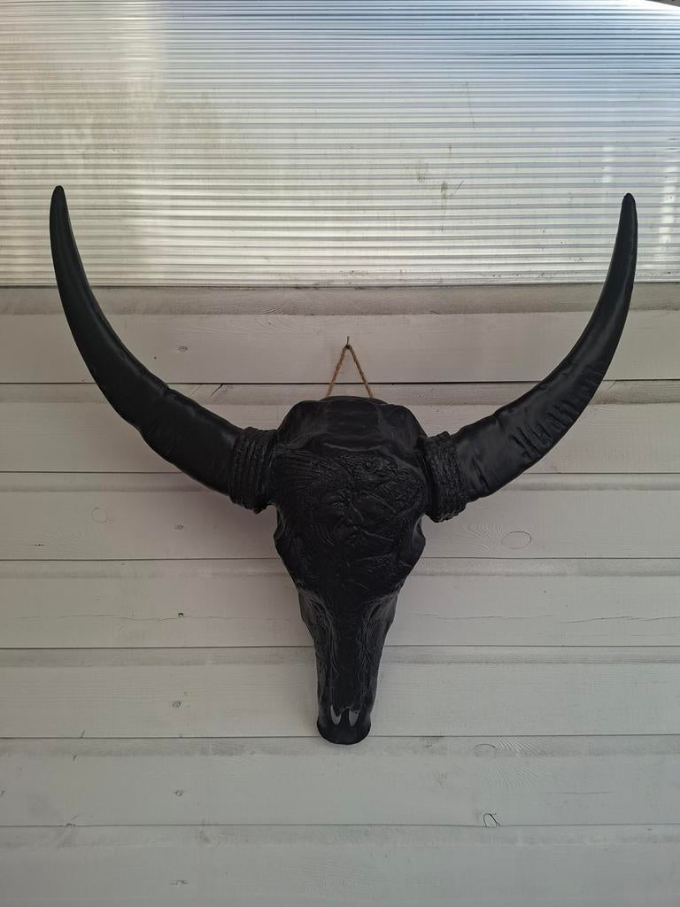 Zwarte decoratie stier, zo goed als nieuw, Ophalen, Zo goed als nieuw, Zwart