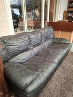 Gratis Leren 3 zit, Huis en Inrichting, Ophalen, Gebruikt, Eenpersoons, 75 tot 100 cm