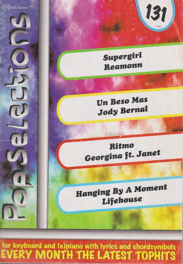 PopSelections - 131, Muziek en Instrumenten, Bladmuziek, Gebruikt, Ophalen of Verzenden, Artiest of Componist, Keyboard