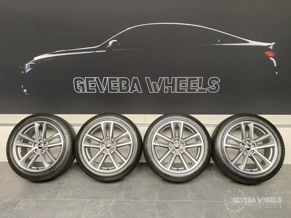 19” originele Audi Q3 F3 velgen + allseason banden 5x112 83A, 19 inch, Gebruikt, 255 mm, -