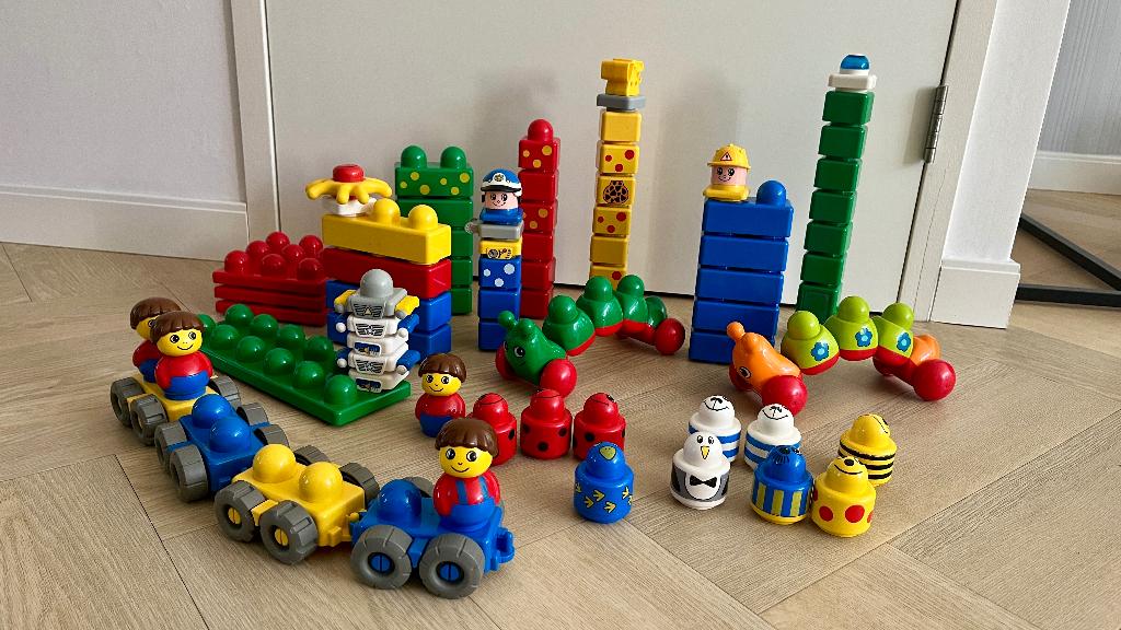Vintage Lego Primo Duplo 70+ stuks, Kinderen en Baby's, Speelgoed | Duplo en Lego, Ophalen, Gebruikt, Lego Primo, Overige thema's