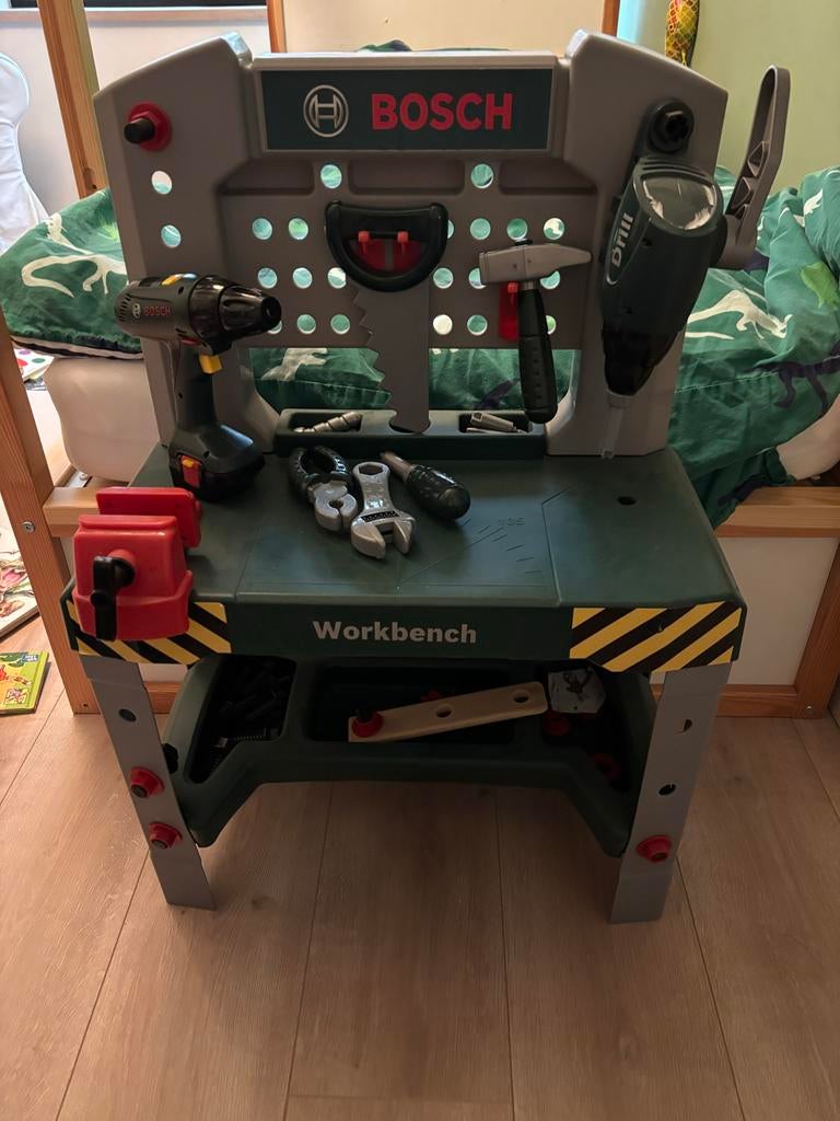 Kinder werkbank Bosch, Ophalen of Verzenden, Gebruikt, Bouwen