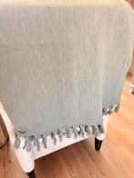 Groene plaid van katoen zgan, Ophalen of Verzenden, Zo goed als nieuw