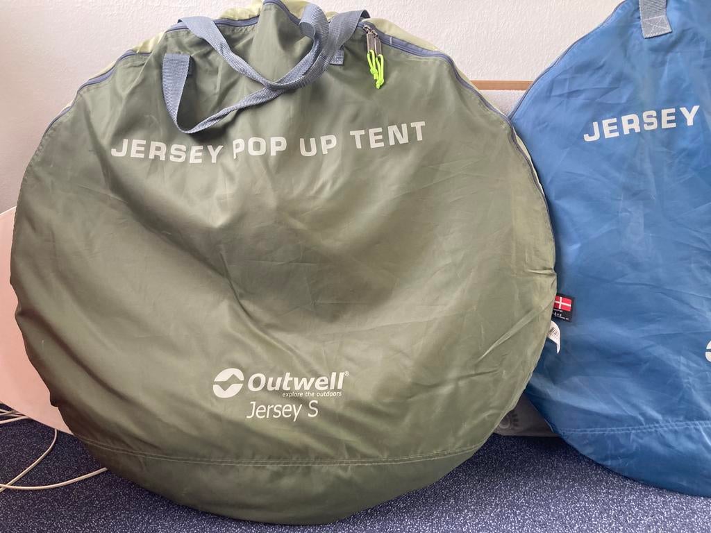 Jersey popup tent Outwell S, Ophalen of Verzenden, Zo goed als nieuw, Tot en met 2