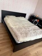 MALM Ikea bed - zwart, Ophalen, Zwart, Tweepersoons, Zo goed als nieuw