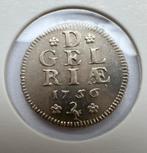 Gelderland. Halve Duit 1756 afslag zilver, Ophalen of Verzenden, Vóór koninkrijk, Overige waardes, Zilver