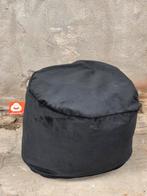 Whoober zitzak poef rhodos zwart velvet 55cm, Ophalen of Verzenden, Zo goed als nieuw, Zwart, Zitzak