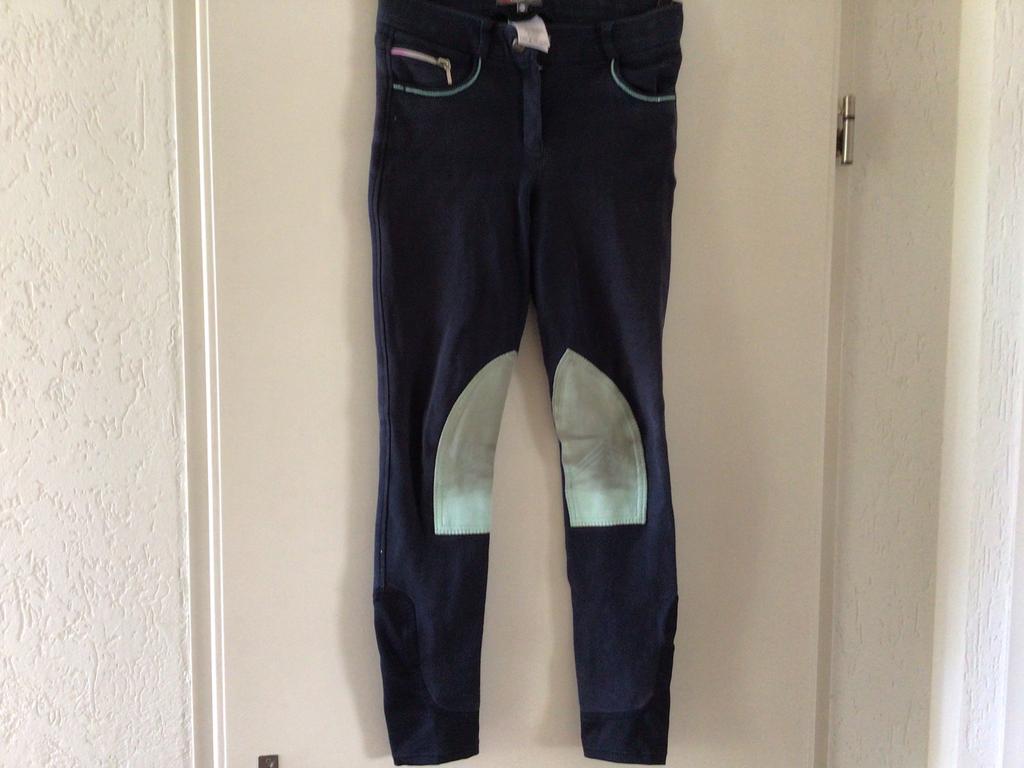 paardrijbroek Meisje  merk OHP, maat 164 Blauw, Kinderen, Overige soorten, Ophalen of Verzenden, Zo goed als nieuw