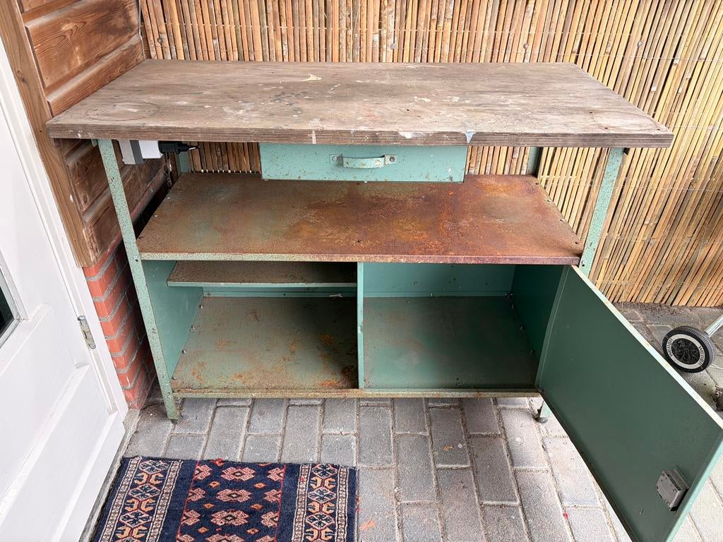 Vintage werkbank, Doe-het-zelf en Verbouw, Werkbanken, Ophalen of Verzenden, Gebruikt