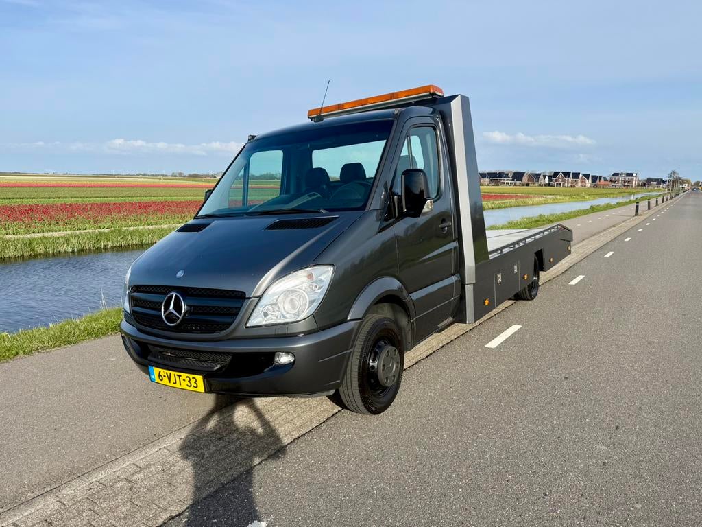 Mercedes-Benz Sprinter 3.0 V6 automaat oprijwagen 2011, Automaat, Euro 5, Achterwielaandrijving, Zwart