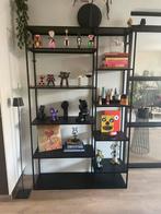 Zwart stalen vakkenkast, Ophalen, Zo goed als nieuw