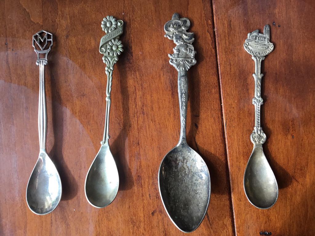 3 oude diverse lepeltjes, Antiek en Kunst, Ophalen of Verzenden