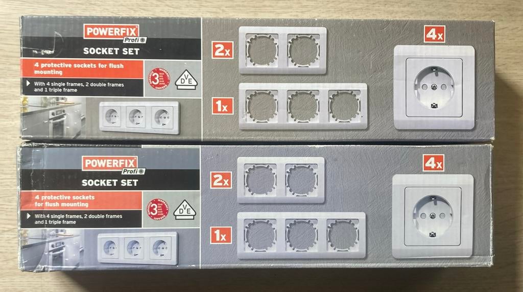 Stopcontacten 8 stuks + verschillende ombouw zie afbeelding, Alle leeftijden, Ophalen, Zo goed als nieuw