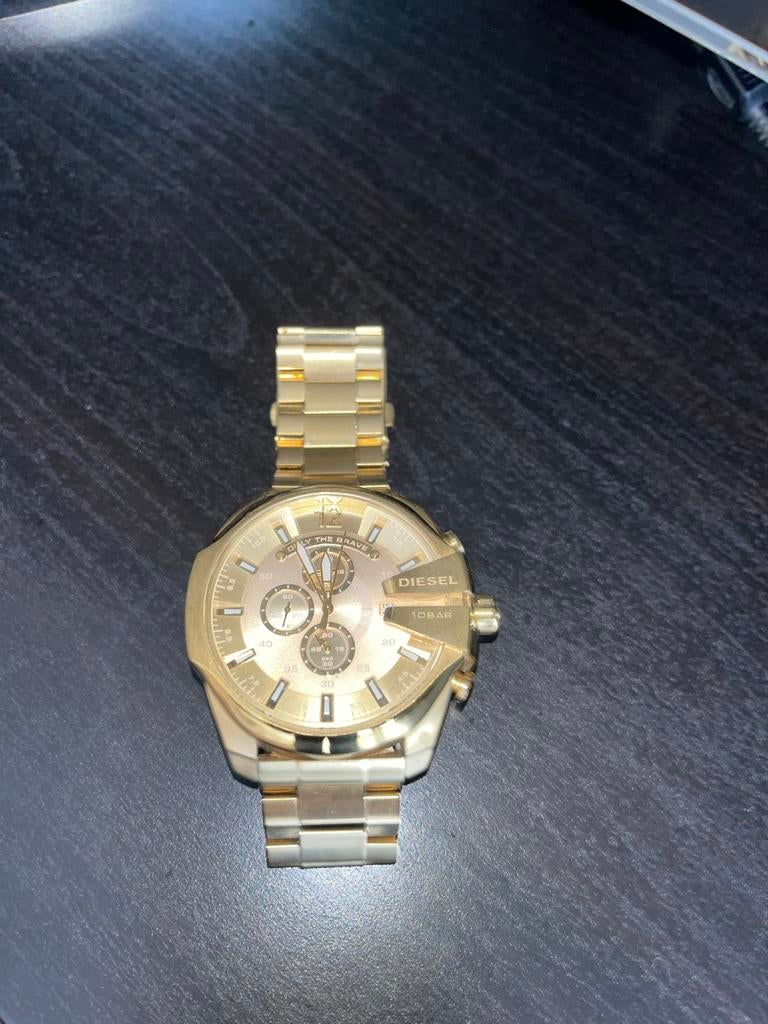 Diesel Horloge Mega chief DZ4360, Ophalen of Verzenden, Zo goed als nieuw