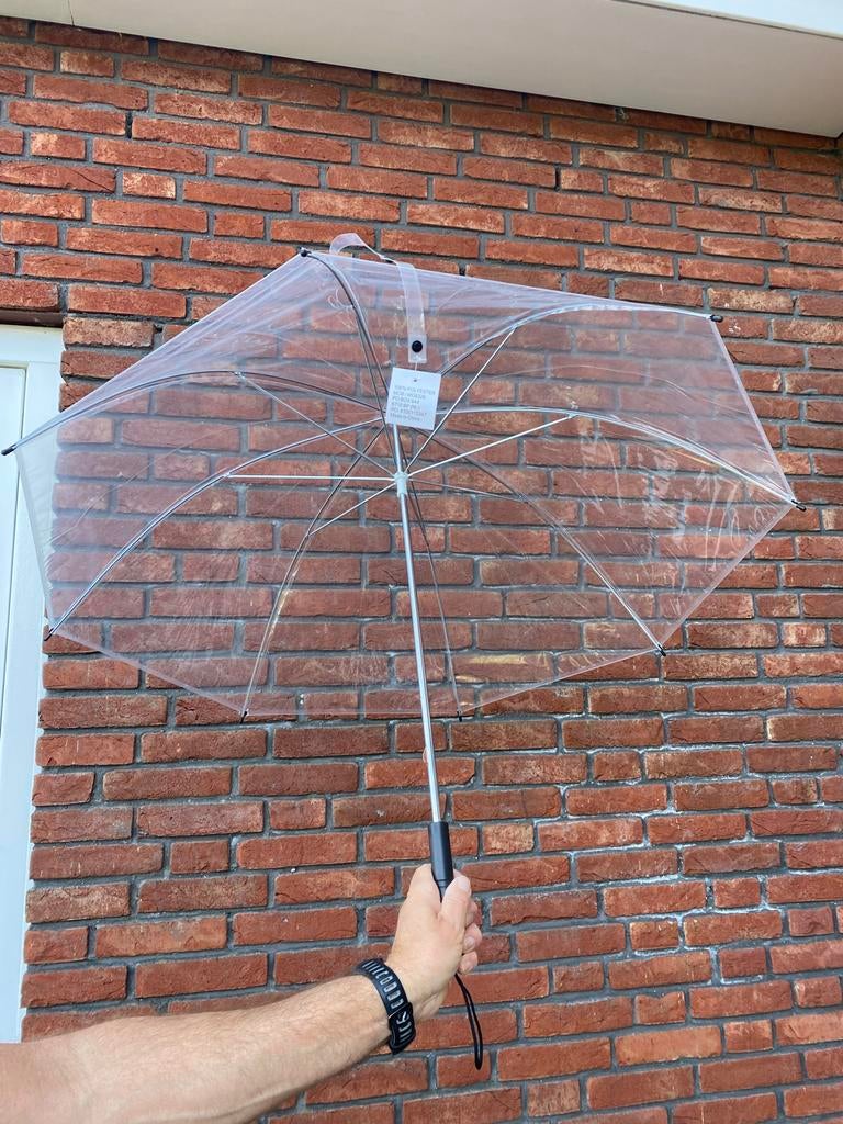 Transparante paraplu's, Ophalen of Verzenden, Transparant, Nieuw, Overige kleuren