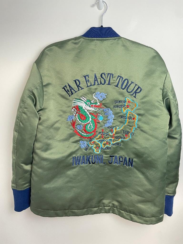 Semicouture Japanse bomberjack groen satijn maat S oversized, Semicouture, Ophalen of Verzenden, Zo goed als nieuw, Maat 36 (S)