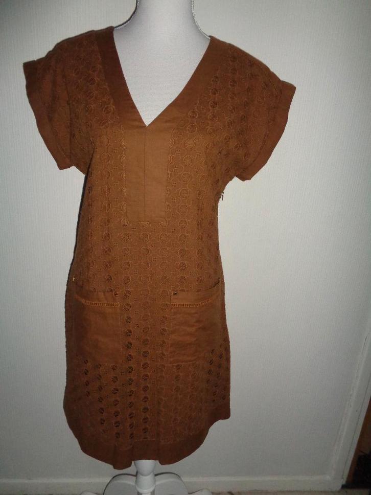 Yera/ el corte ingles maat S  oksel tot oksel 48 cm, Kleding | Dames, Jurken, Zo goed als nieuw, Maat 36 (S), Bruin, Knielengte