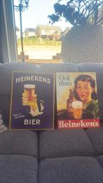 2 heineken  borden, Ophalen of Verzenden, Zo goed als nieuw, Reclamebord, Plaat of Schild, Heineken