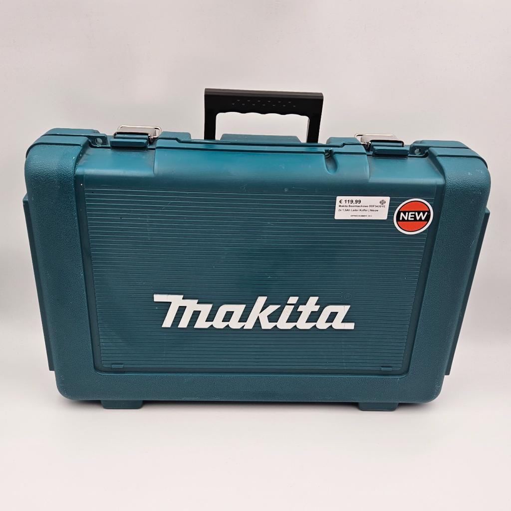 Makita Boormachinee DDF343SYE  2x 1,5Ah Lader Koffer | Nieuw, Doe-het-zelf en Verbouw, Gereedschap | Boormachines, Makita, Nieuw