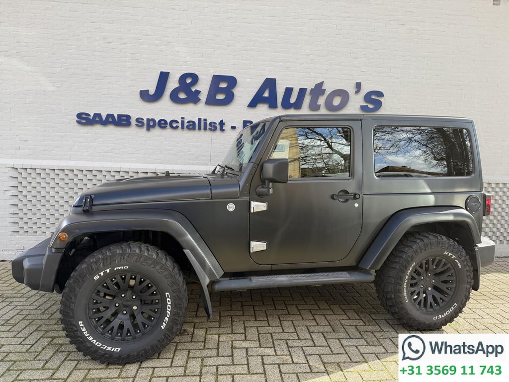 Jeep Wrangler 3.6 Sahara Chelsea uitvoering Cabrio Trekhaak, Auto's, Jeep, Automaat, 450 kg, Gebruikt, Euro 6