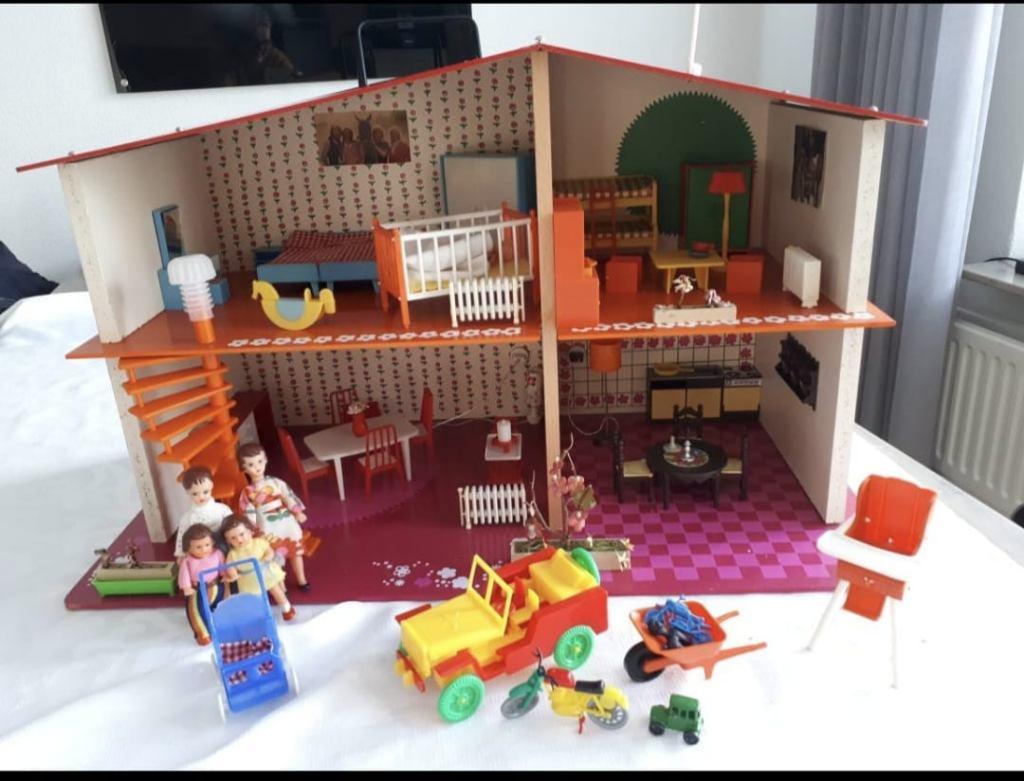 Vintage Sio poppenhuis, Verzamelen, Poppenhuizen en Toebehoren, Ophalen, Zo goed als nieuw, Poppenhuis