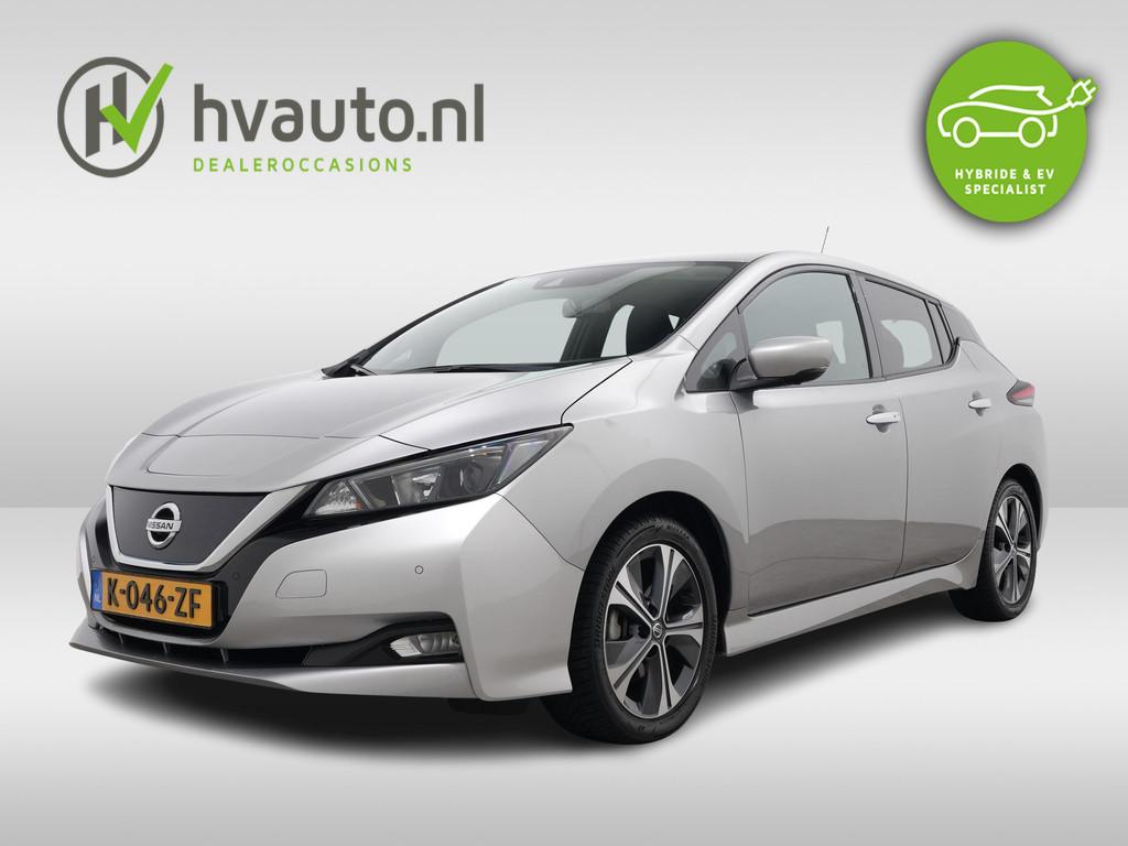 Nissan Leaf N-CONNECTA 40 KWH SOH 91,86% | Navi | Warmtepomp, Auto's, Nissan, Stof, Gebruikt, Zwart, Origineel Nederlands