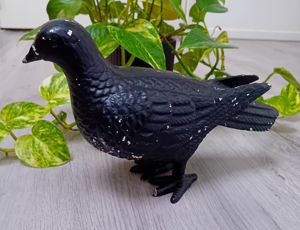 gietijzeren tuinduif vogel sculptuur, Ophalen of Verzenden, Zo goed als nieuw, Dier