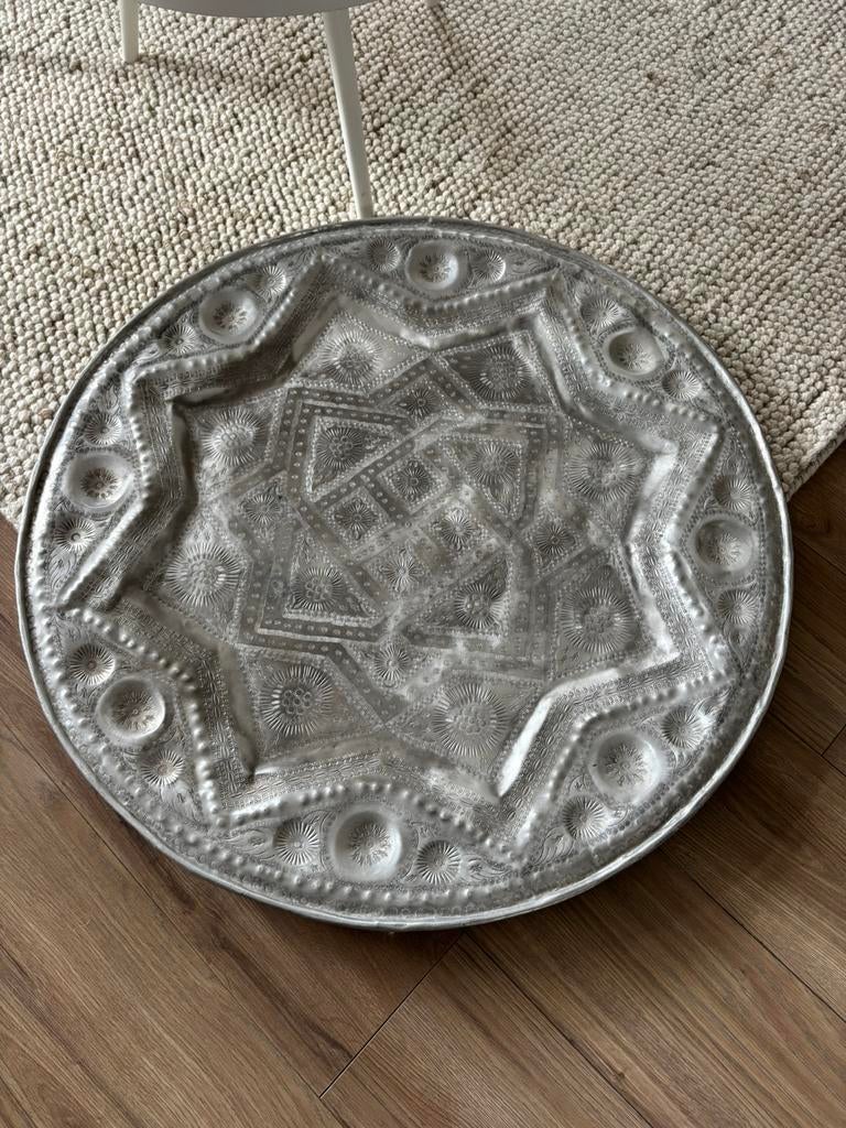 Mooie Marokkaanse / Balinese schaal, Overige materialen, Gebruikt, Schaal, Rond