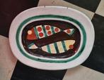 Ovaal keramieken bord met vissen Picasso invloeden, Antiek en Kunst, Antiek | Wandborden en Tegels, Ophalen