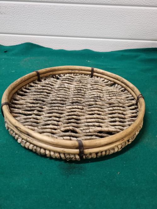 decoratie plateau rond bamboe, Ophalen of Verzenden, 'T Olde Gre-j, Info@toldegrej.nl, Endepoelstraat 20f Didam