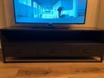 Industrieel zwart tv-meubel met lades, Ophalen, Gebruikt, 100 tot 150 cm, Minder dan 100 cm