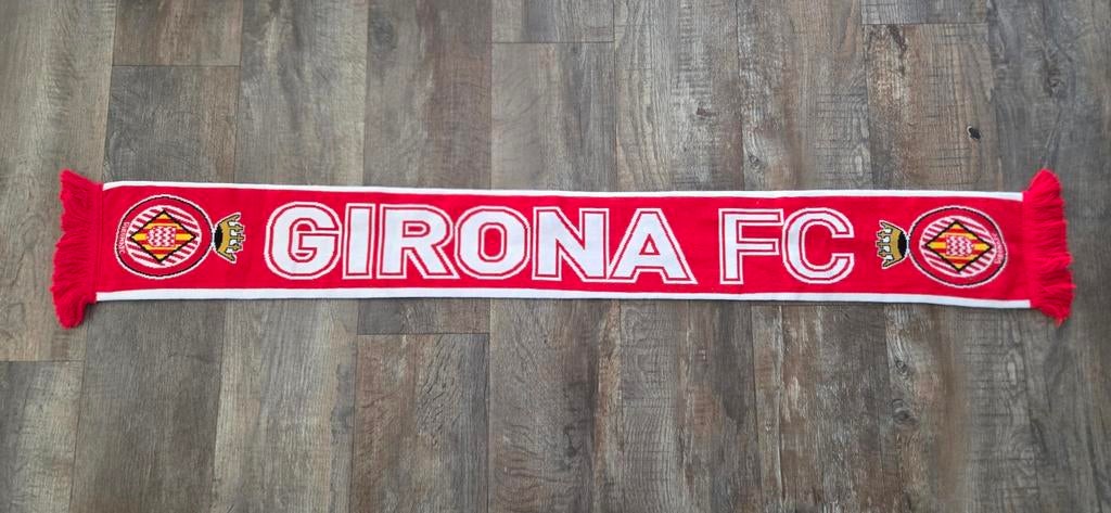 Sjaal Girona FC, Ophalen of Verzenden, Zo goed als nieuw, Buitenlandse clubs, Vaantje of Sjaal