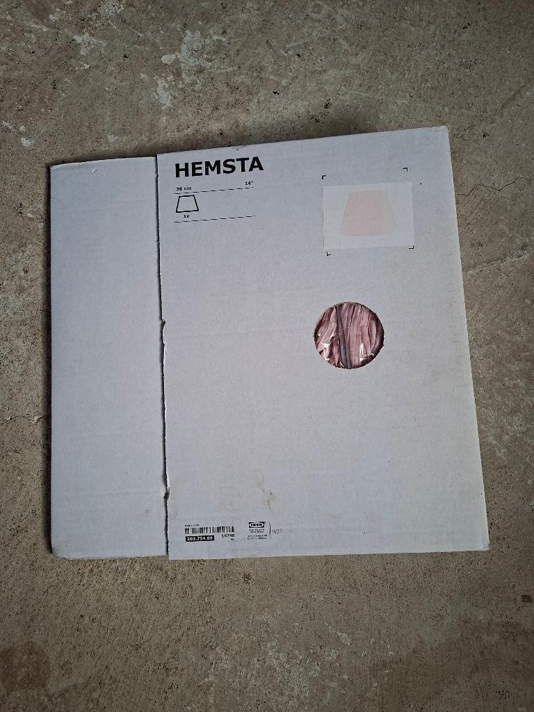 Ikea Hemsta roze lampenkap - nieuw in verpakking, Huis en Inrichting, Lampen | Lampenkappen, Ophalen, Overige kleuren, Rond, Sfeervol
