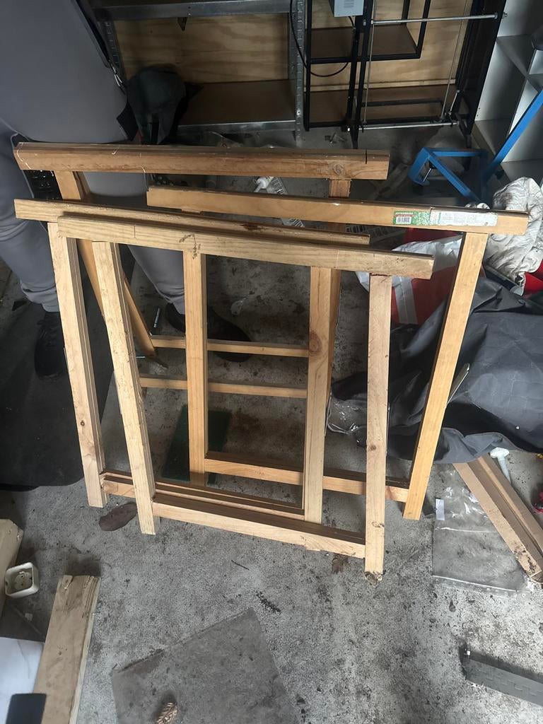 Houten frame van vuren, Gebruikt, Minder dan 25 mm, Overige typen, Ophalen of Verzenden