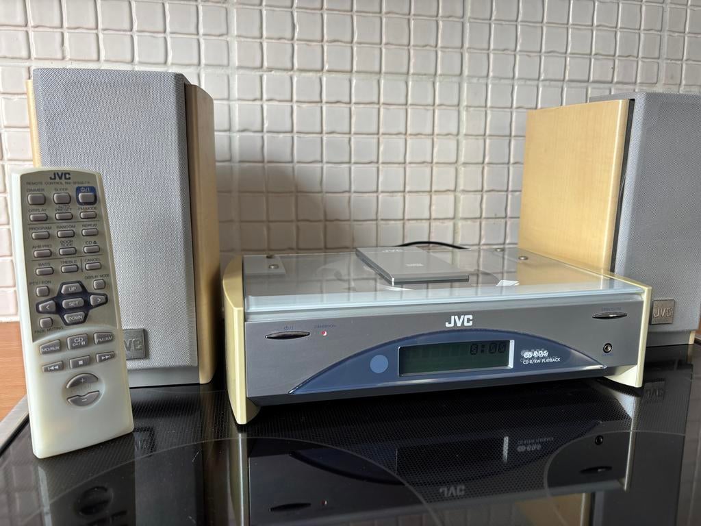 JVC Micro Stereo Set - Goed Werkend met Afstandsbediening, Audio, Tv en Foto, Stereo-sets, Ophalen, JVC, Zo goed als nieuw, Microset