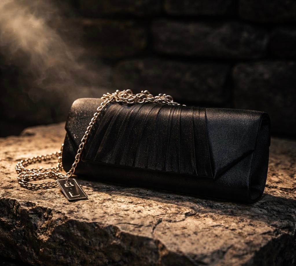 Gala tasje clutch nieuw zwart, Ophalen of Verzenden, Nieuw, Zwart, Avondtasje