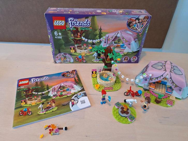 Lego Friends: Glamping in de natuur 41392, Kinderen en Baby's, Speelgoed | Duplo en Lego, Zo goed als nieuw, Lego, Complete set
